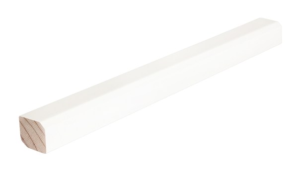 Vágott szögletes fehér szegélyléc erkélyajtókhoz 610_96dpi (RAL 9016)